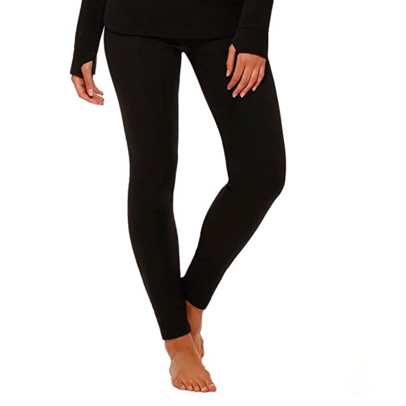 Cuddl Duds Climate Right Stretch Fleece Leggings - Picture 2 of 11